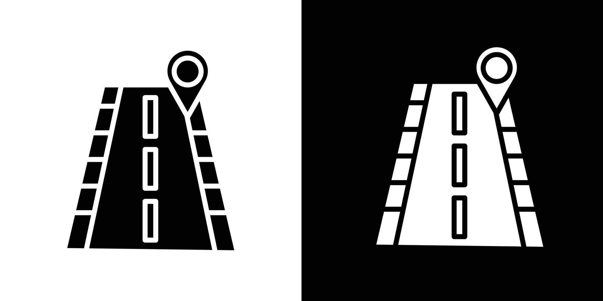 Roadmap icon Isolated flat in outline vector
