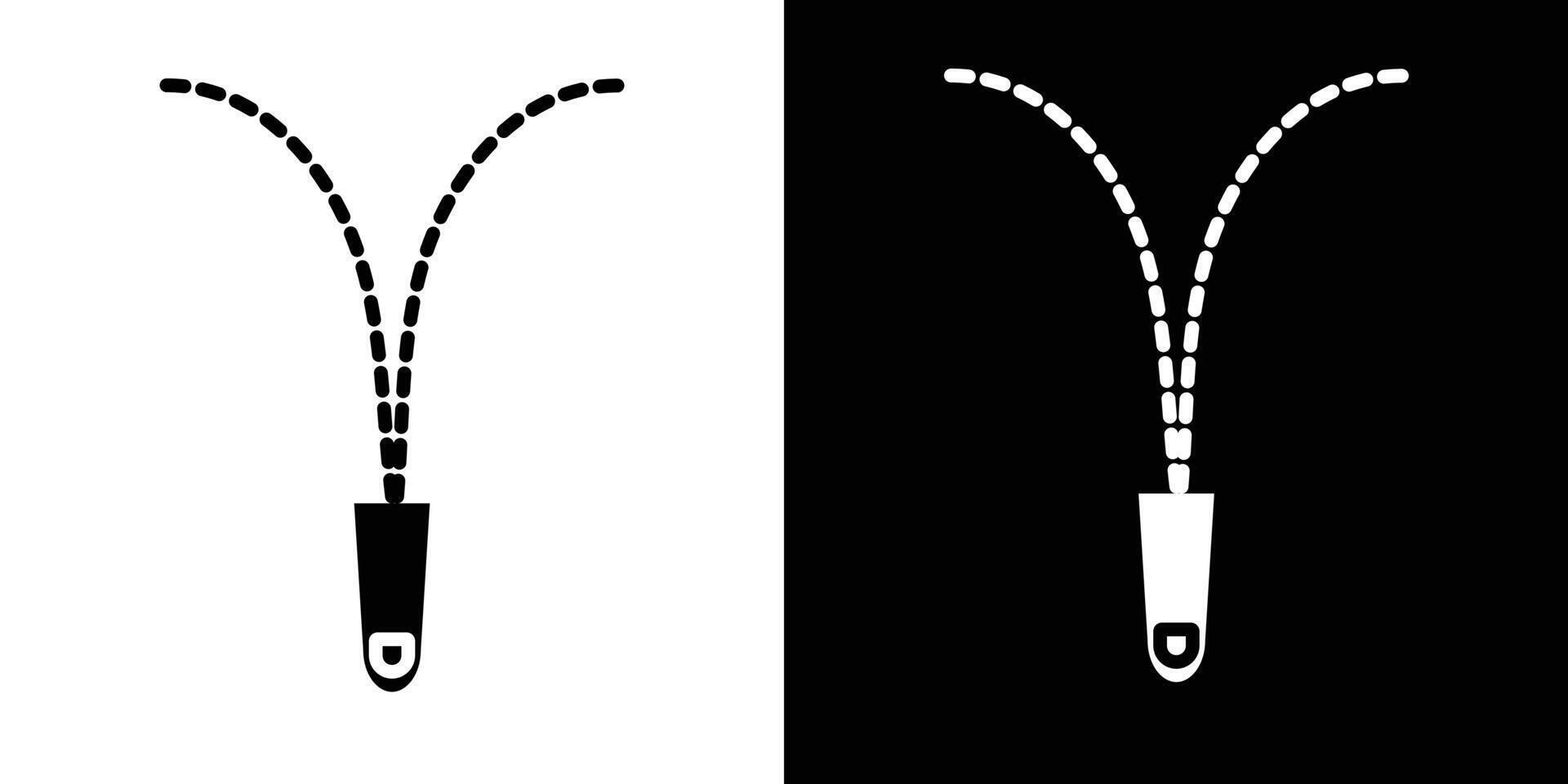 Zip icon Isolated flat in outline vector