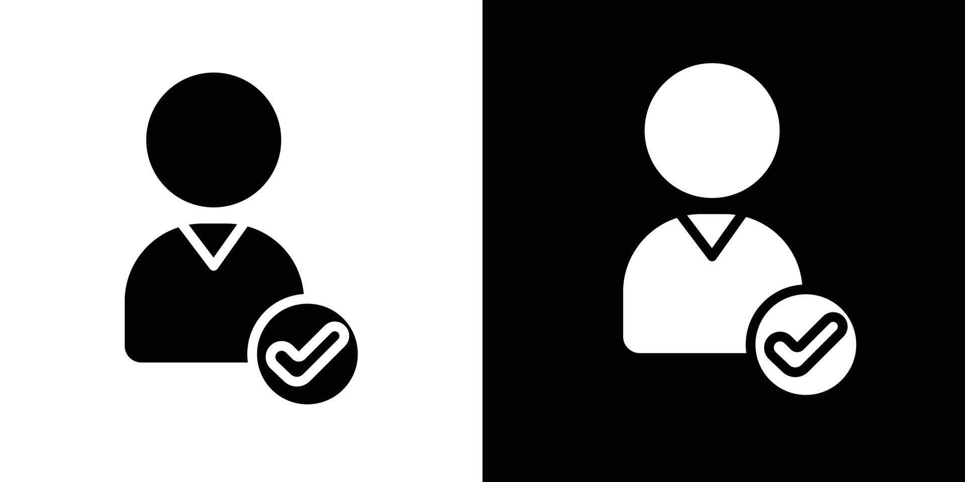 employee icon Isolated flat in outline vector