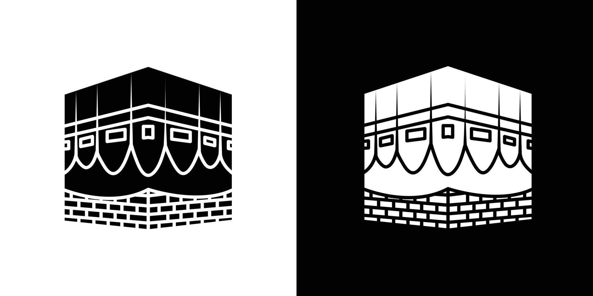 Kaaba icon Isolated flat in outline vector