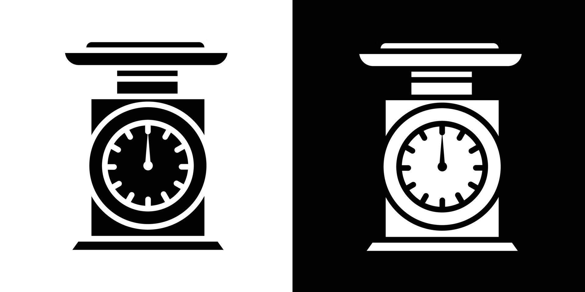 Kitchen scales icon Isolated flat in outline vector
