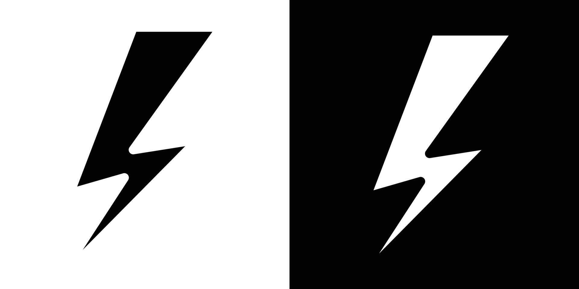 Lightning icon Isolated flat in outline vector