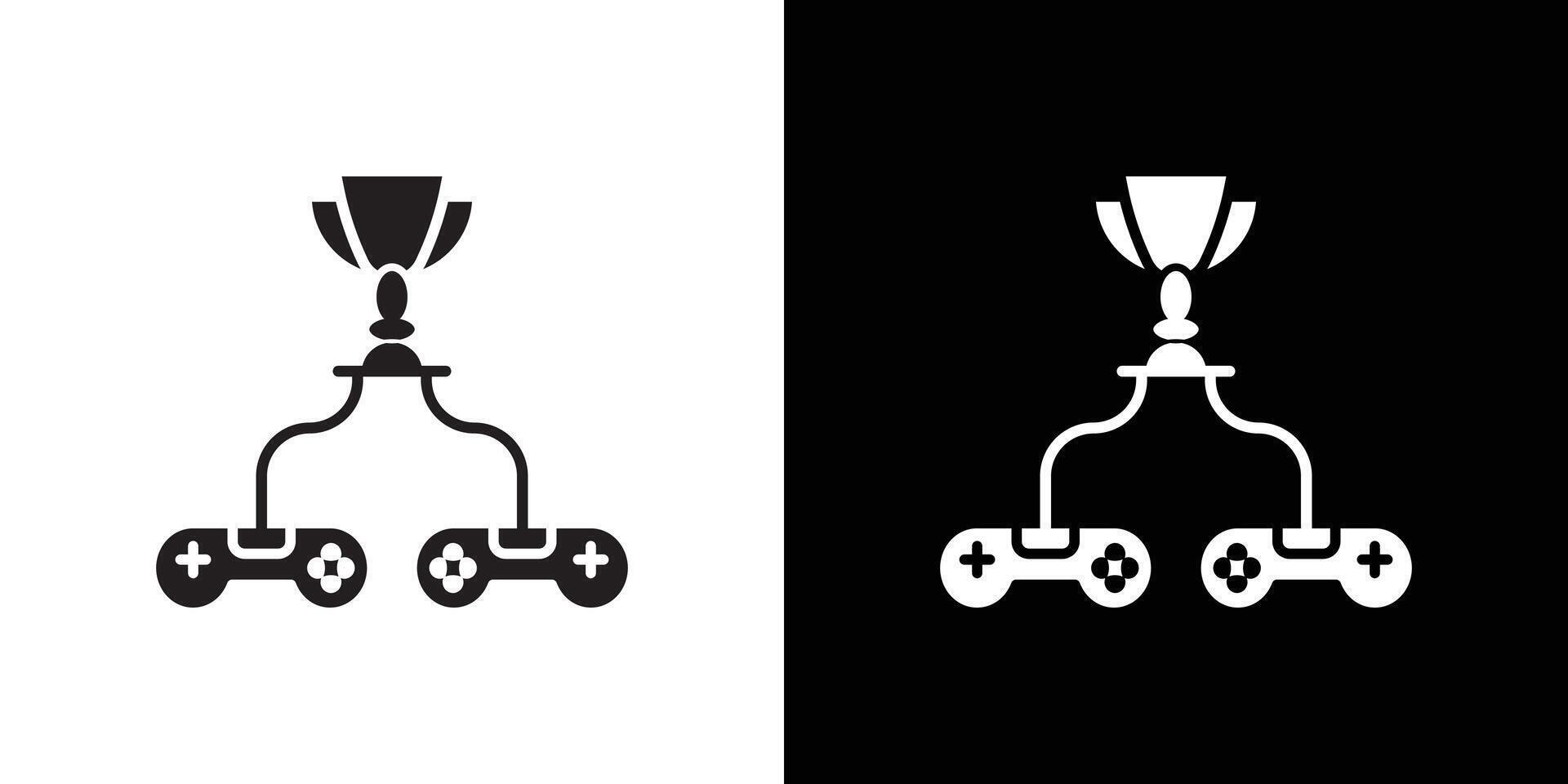game contest icon Thin line flat illustration vector