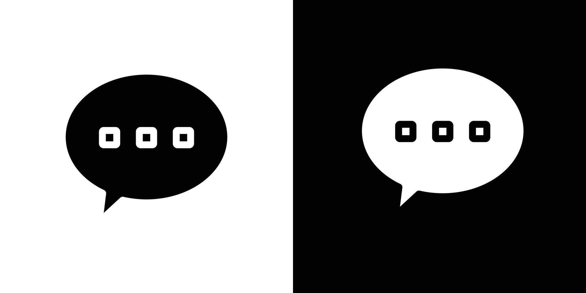 Messaging icon Isolated flat in outline vector