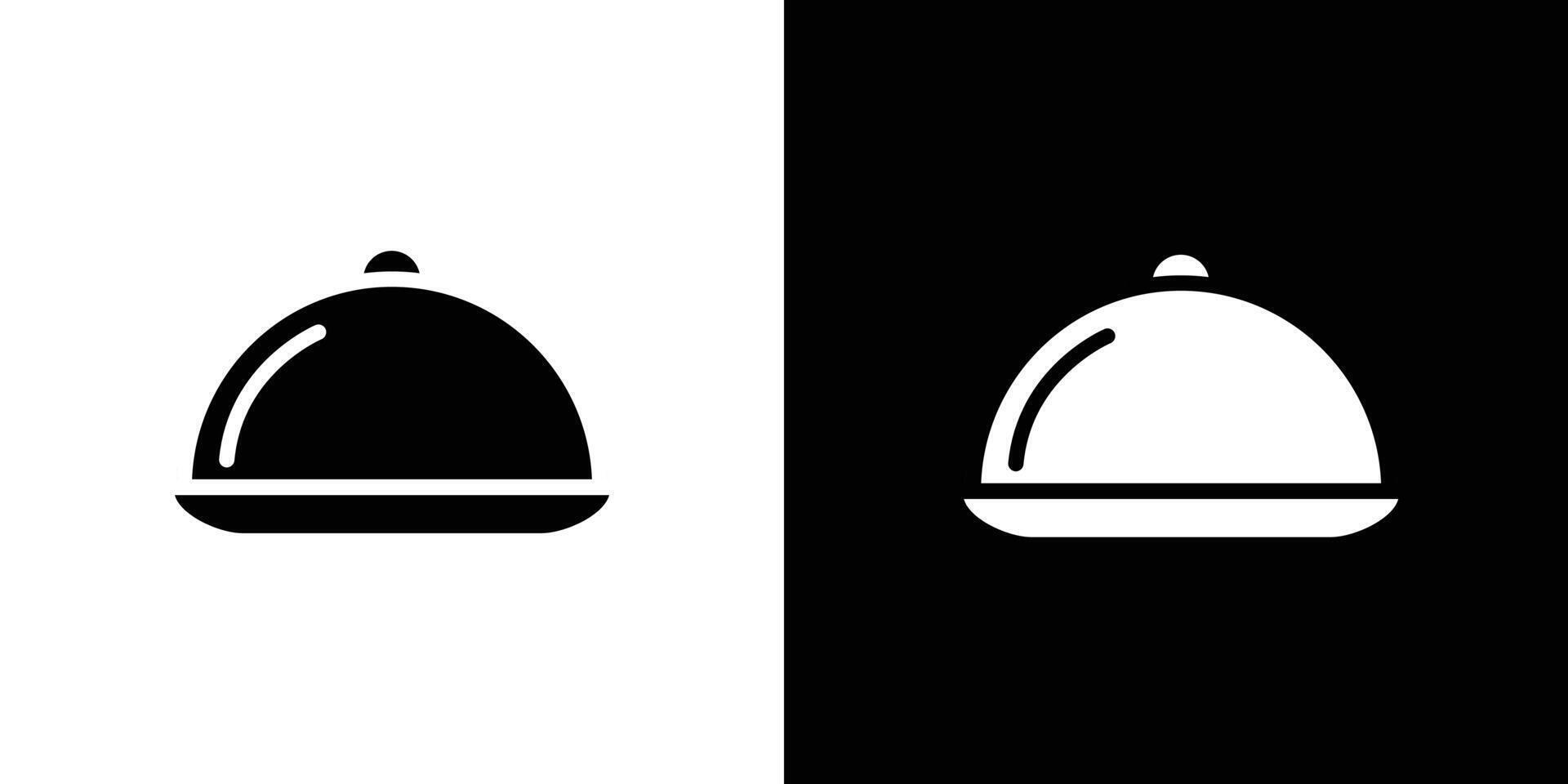 Food tray icon Isolated flat in outline vector