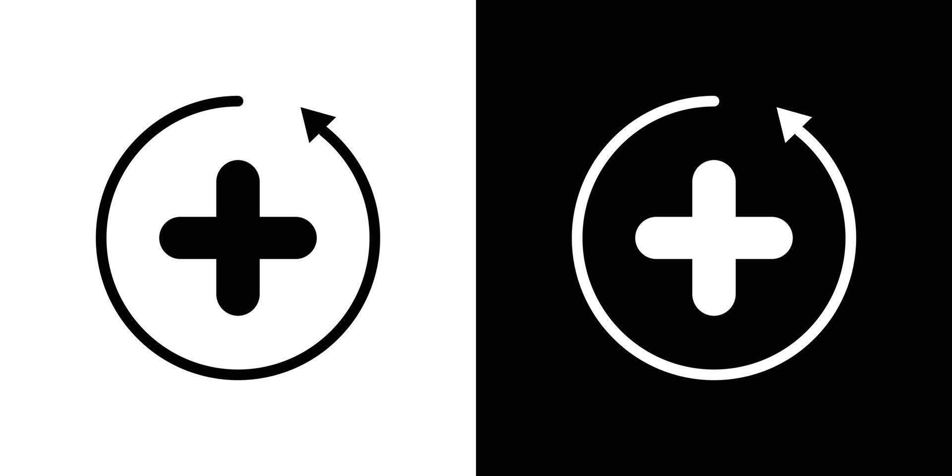 Health recovery icon Isolated flat in outline vector