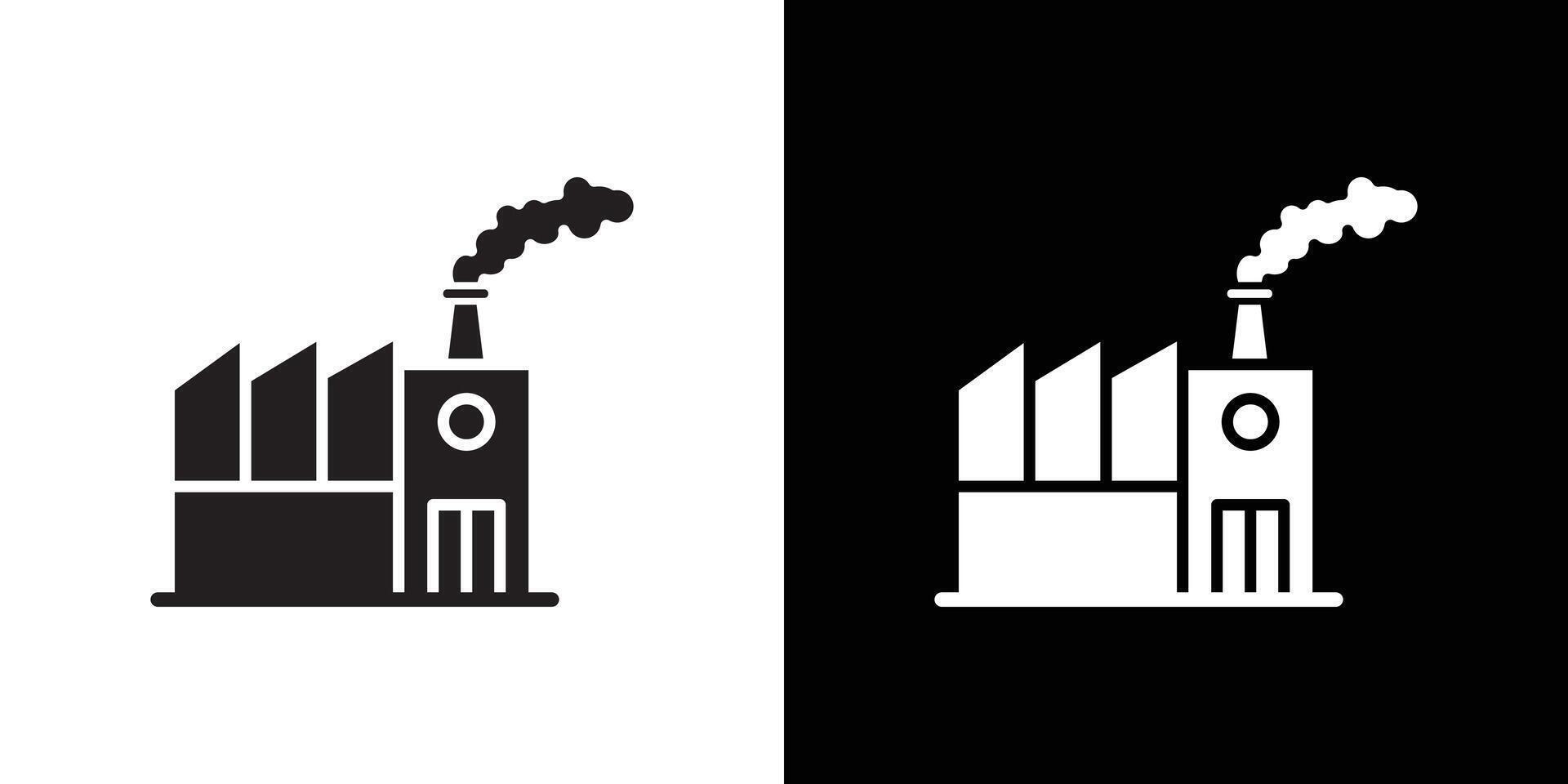pollution icon Thin line flat illustration vector