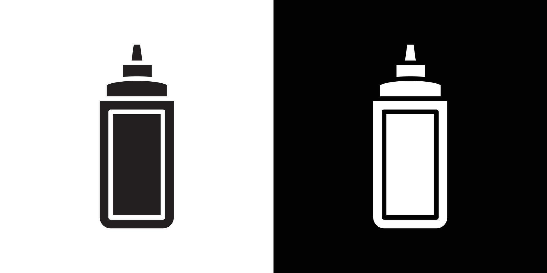 Moisturizing lotion bottle icon Thin line flat illustration vector