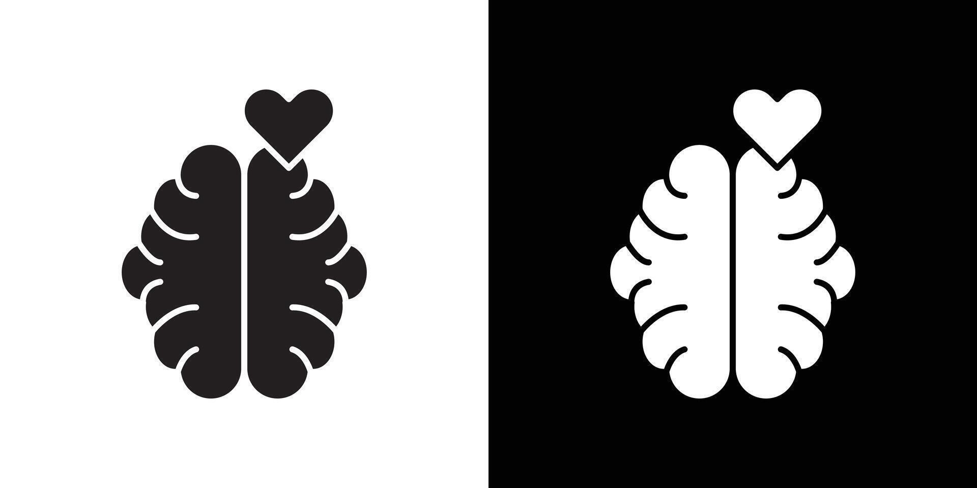 Mental health icon Thin line flat illustration vector