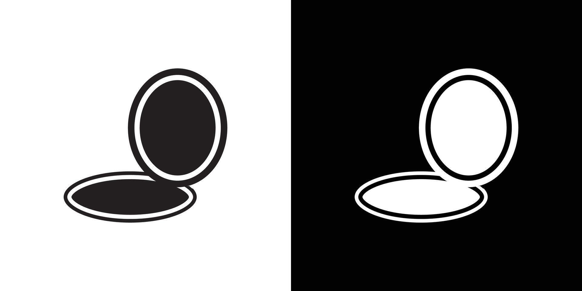 mirror Icon Thin line flat illustration vector