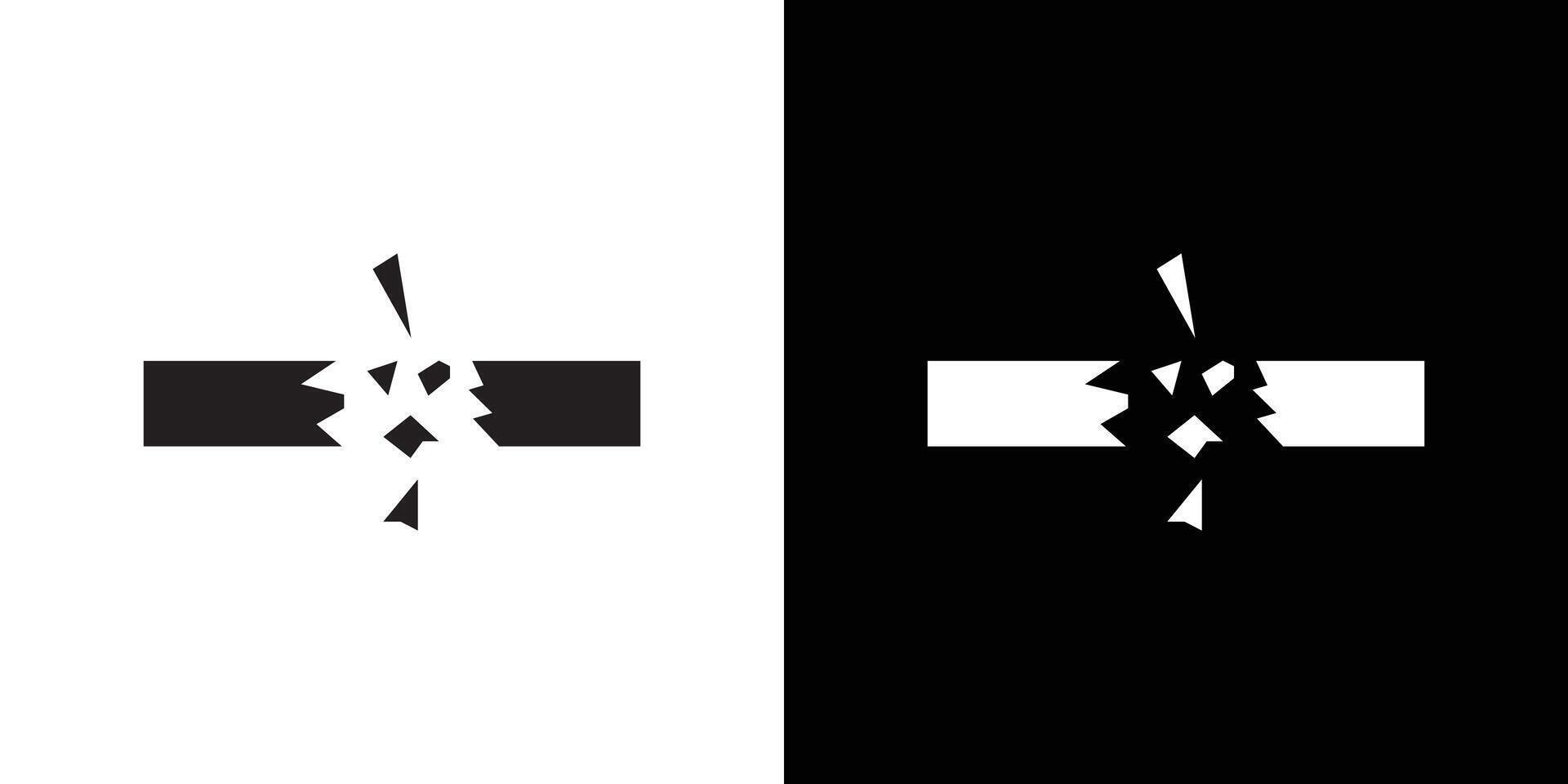 Breaking icon Thin line flat illustration vector