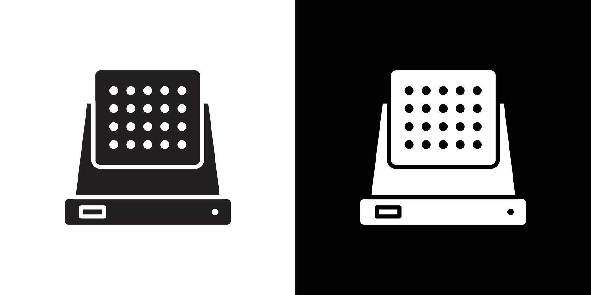 laser lamp icon Thin line flat illustration vector