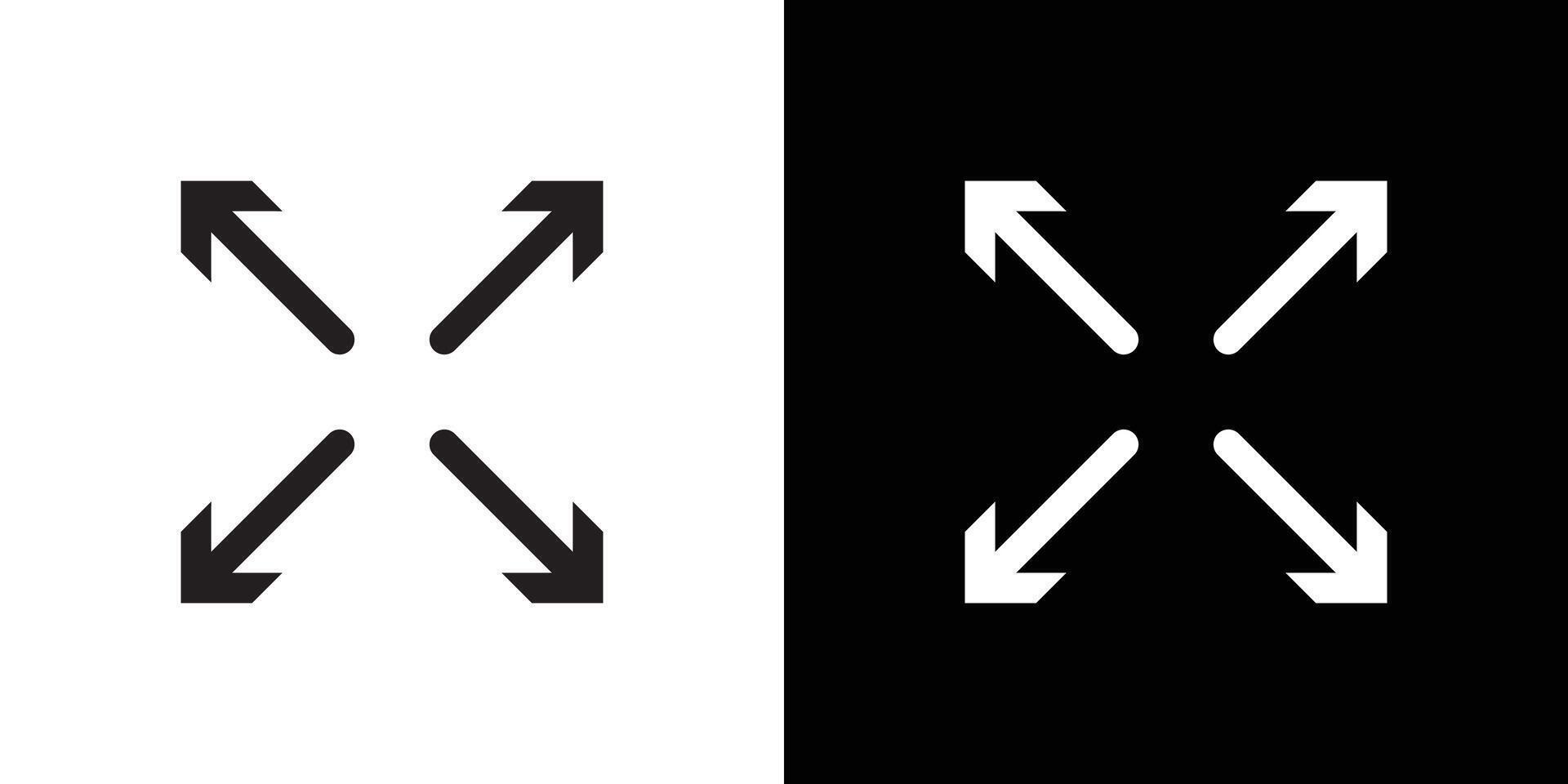 Full screen icon Thin line flat illustration vector