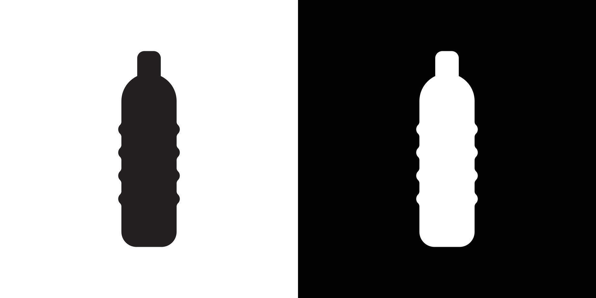 Bottle icon Thin line flat illustration vector