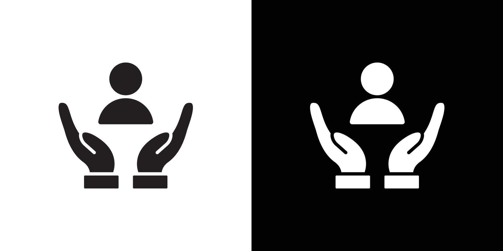Customer care icon Thin line flat illustration vector