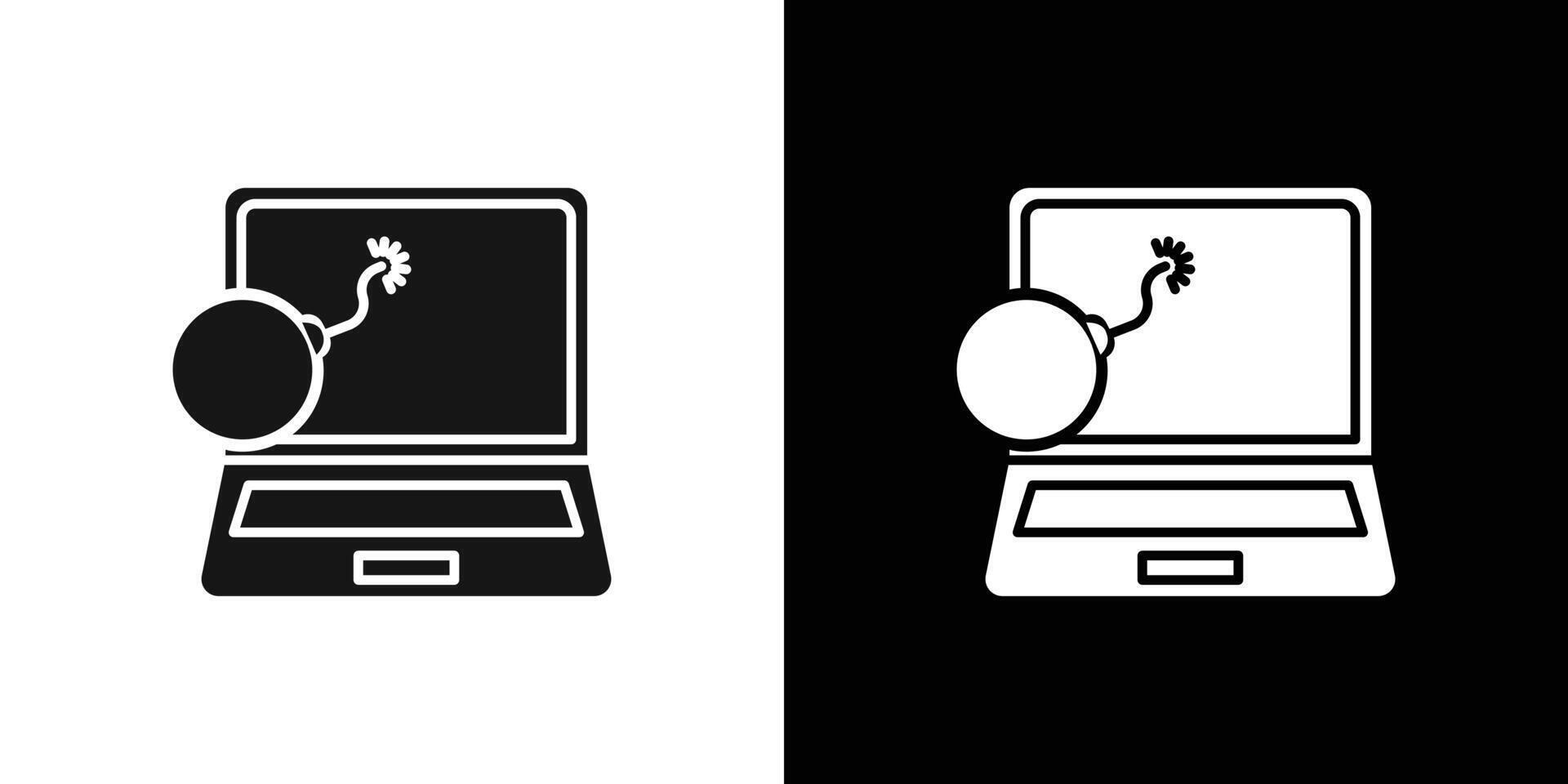 Ddos icon Thin line flat illustration vector