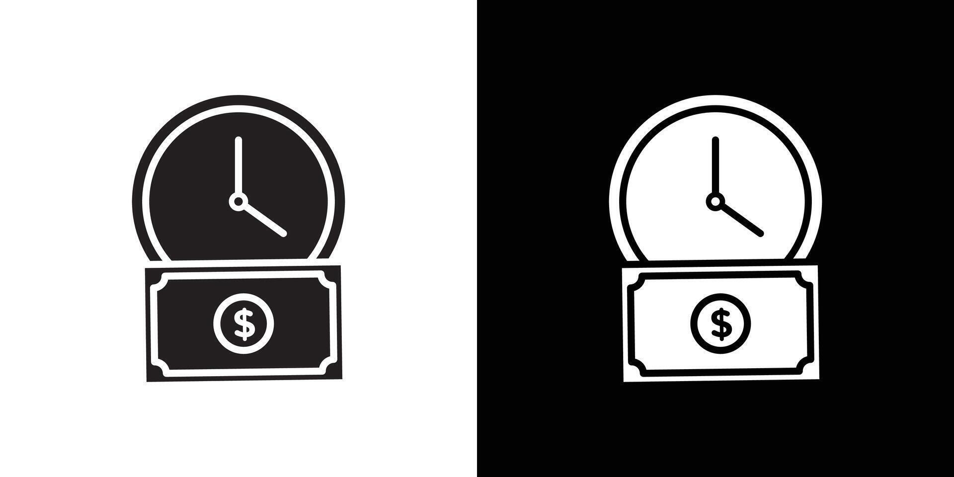 Annuity due icon Thin line flat illustration vector