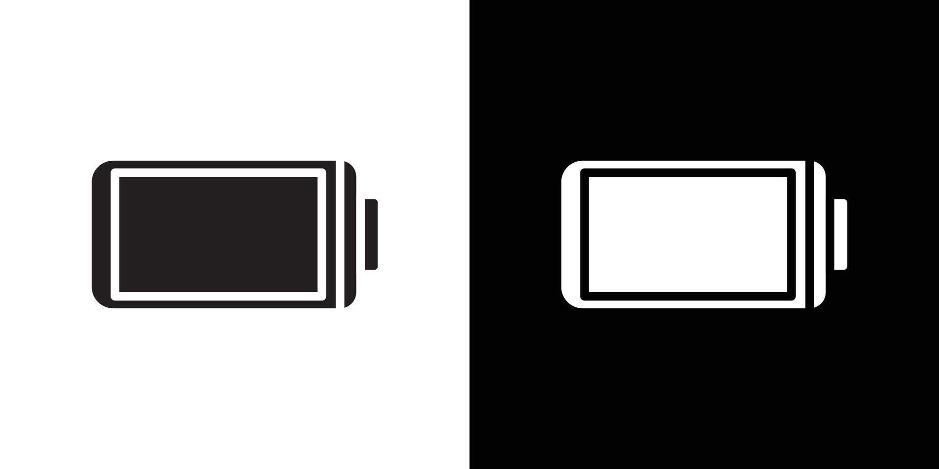 Battery icon Thin line flat illustration vector