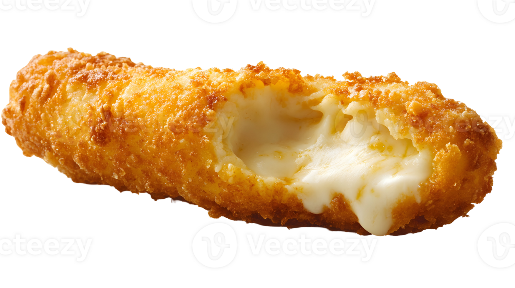 A fried chicken nugget with cheese on it png