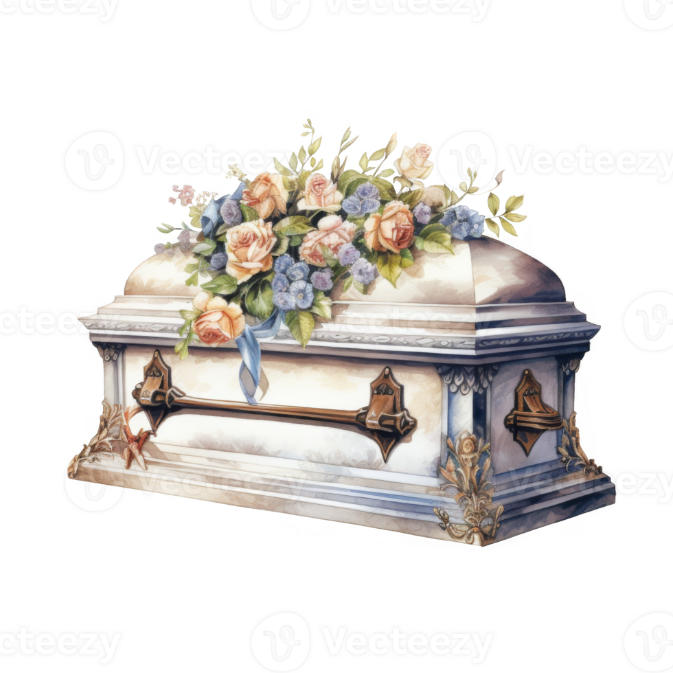 Coffin Isolated on a Transparent Background png