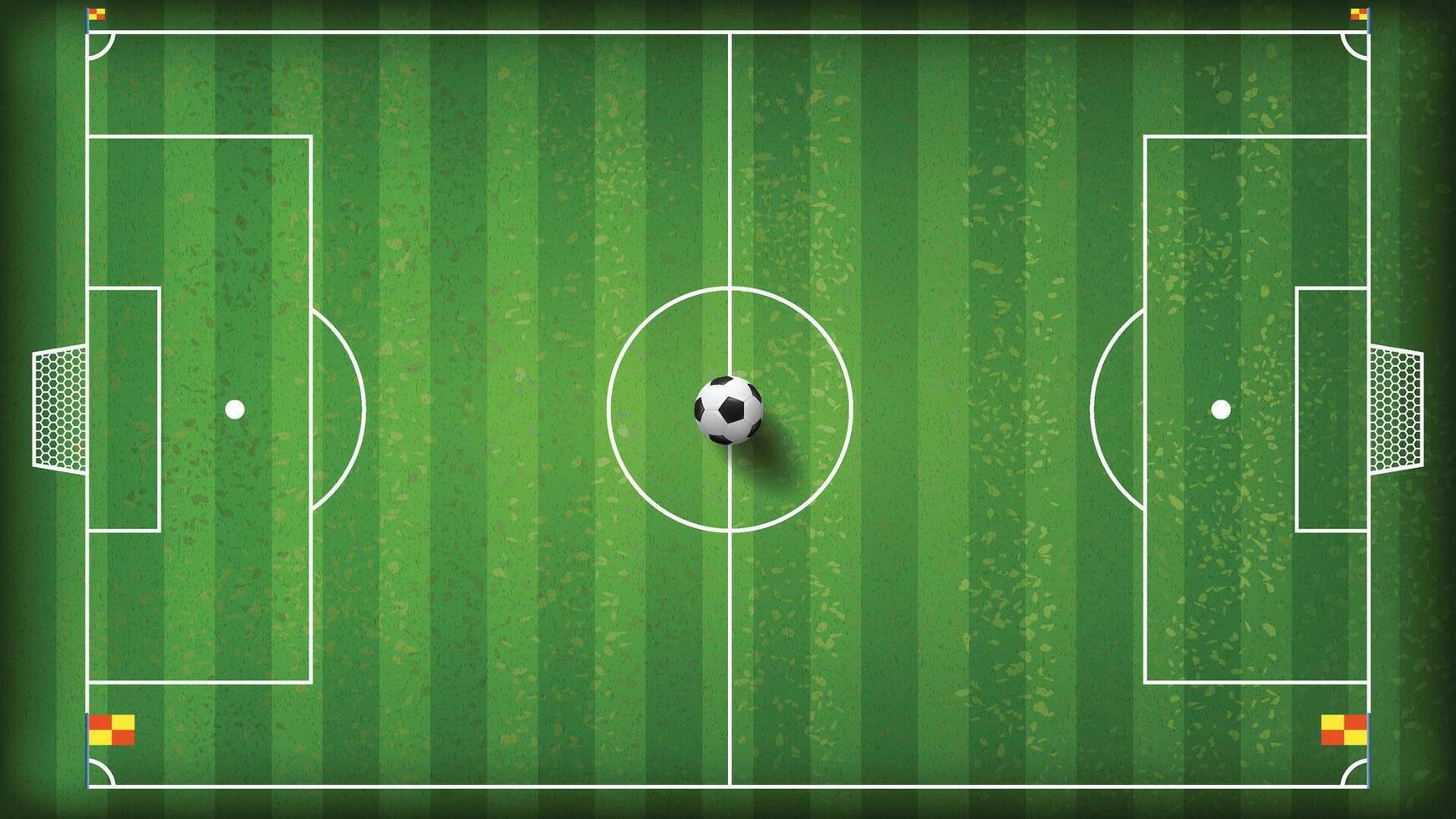 Football Field Soccer Pitch Ground 4K 3D Type FHD - Football Pitch - Soccer Field vector