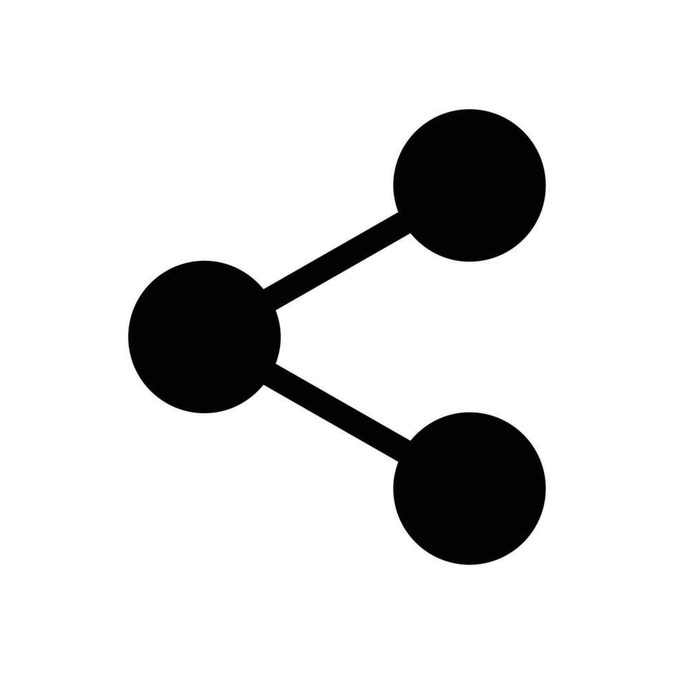 Share icon black round vector