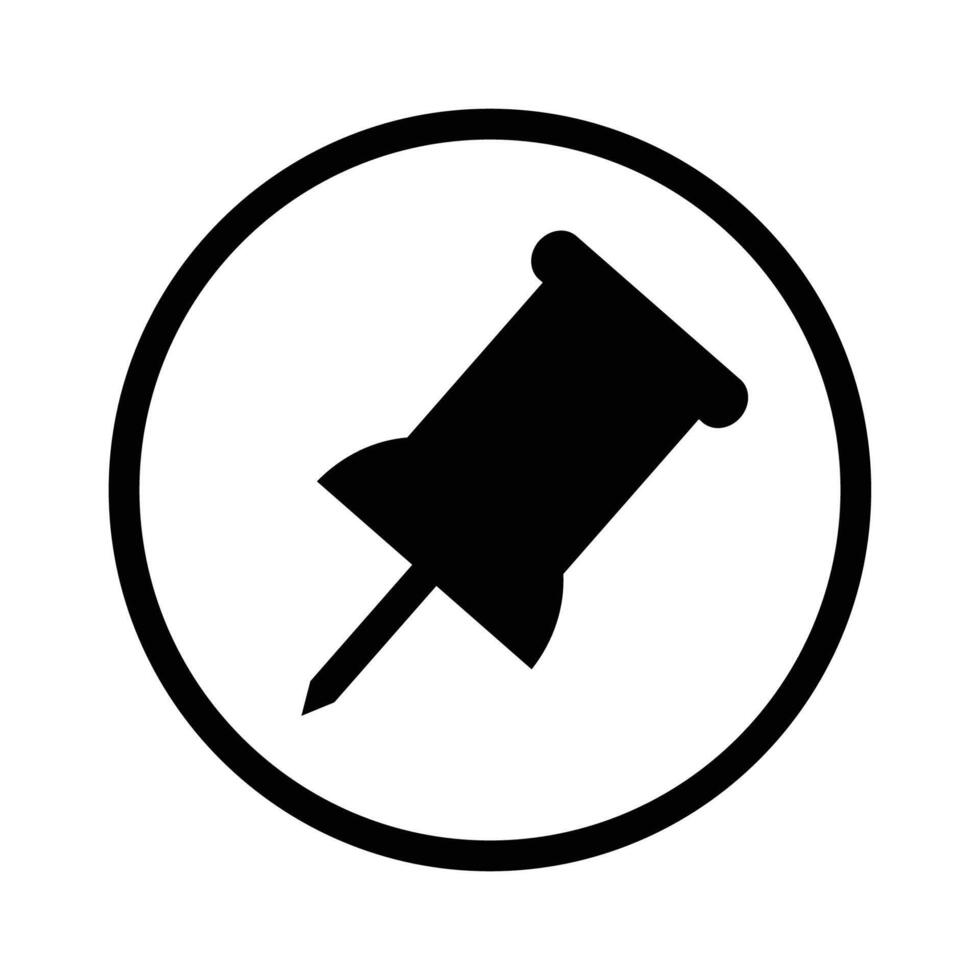 Push pin icon vector