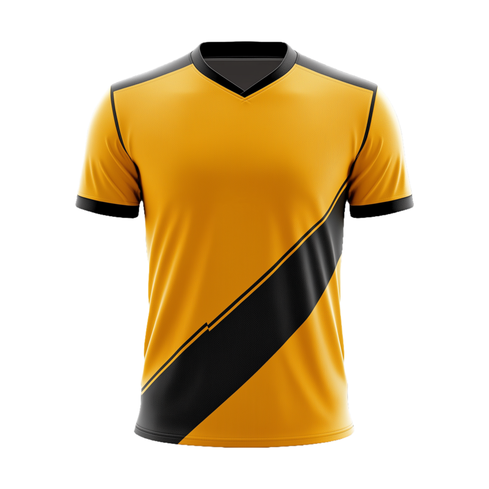 Unique Abstract Jersey Mockup Isolated on Transparent Background Ideal for Product Covers, Gaming Gear, and Custom Team Clothing png