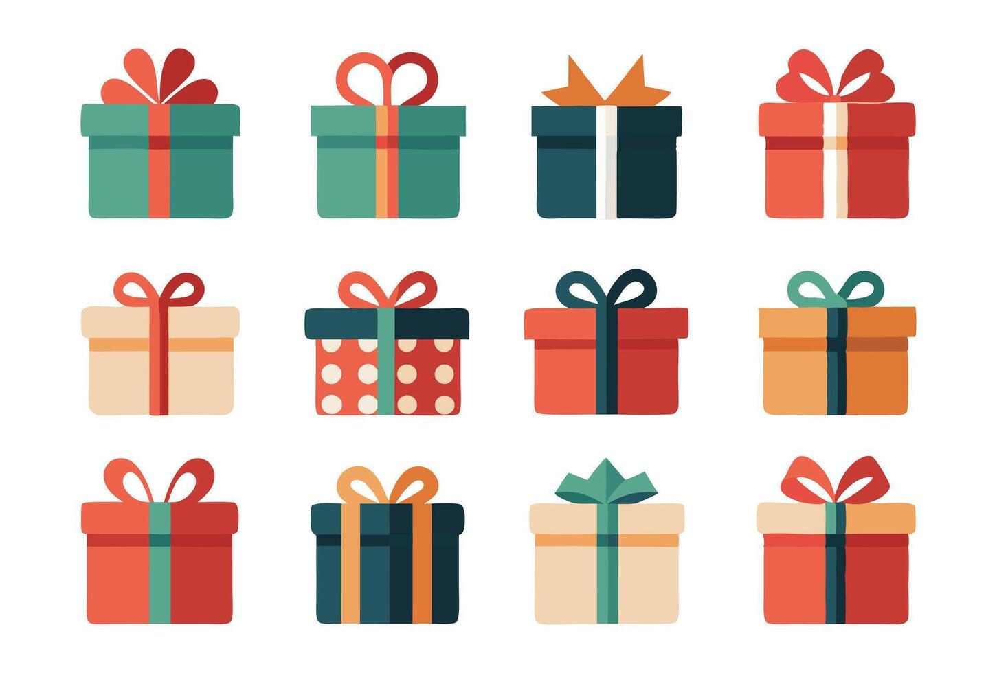 Gift boxes set of colorful gift boxes illustration vector
