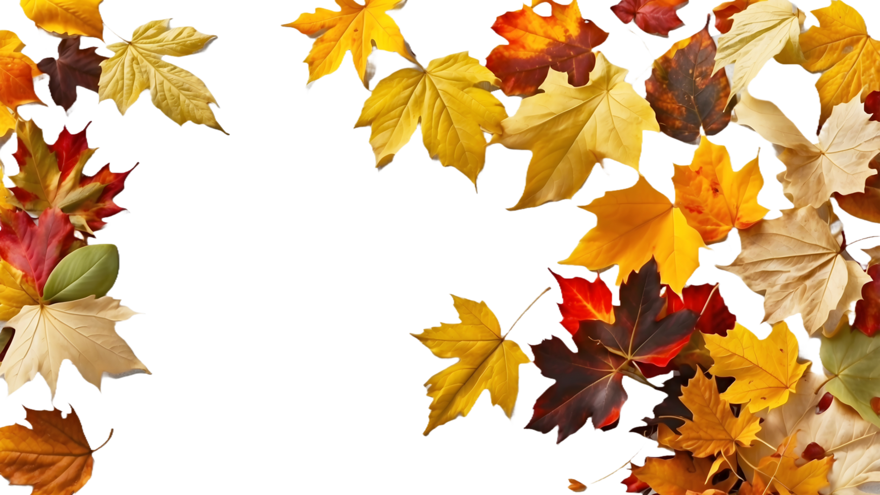 Crisp Fall Leaves in Motion, Perfect for Transparent Background Use in Product Promotions and Posts png
