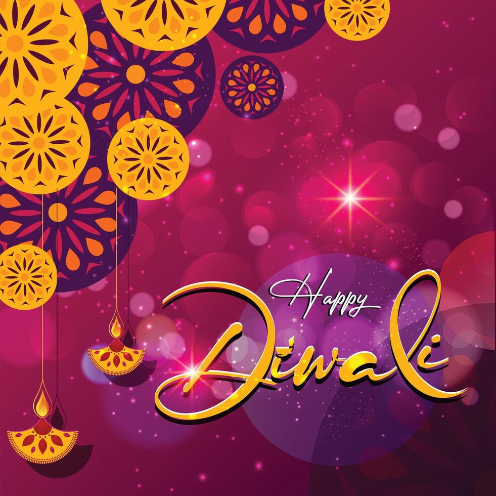 Diwali Festival the Hindu festival of lights, with variations celebrated in other Indian religions. vector