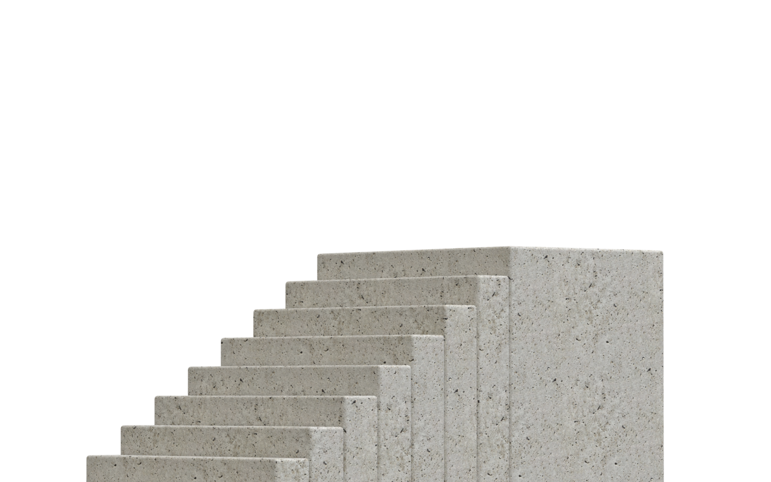 Display Stand Podium Made From Grey Concrete 3d Rendering png