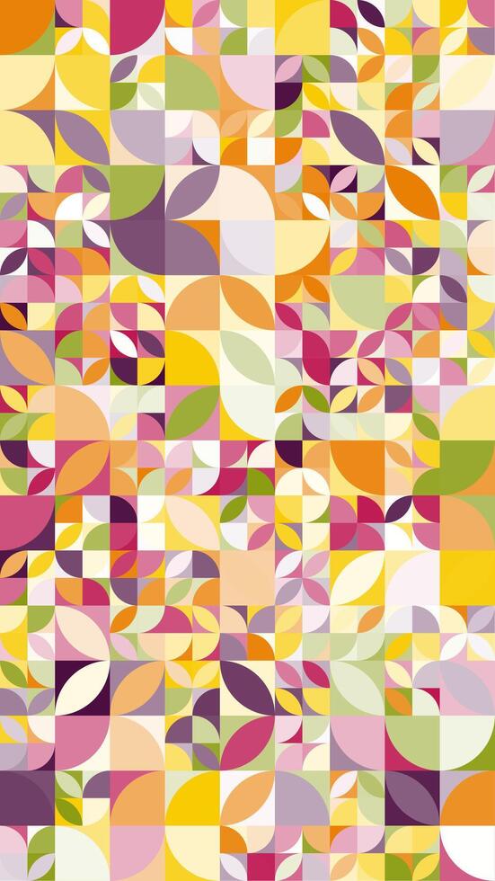 A colorful abstract pattern with many different shapes vector