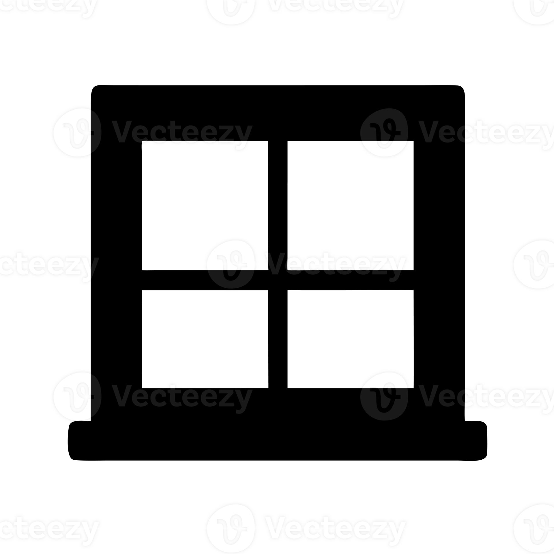 a black window cutouts 50019247 PNG