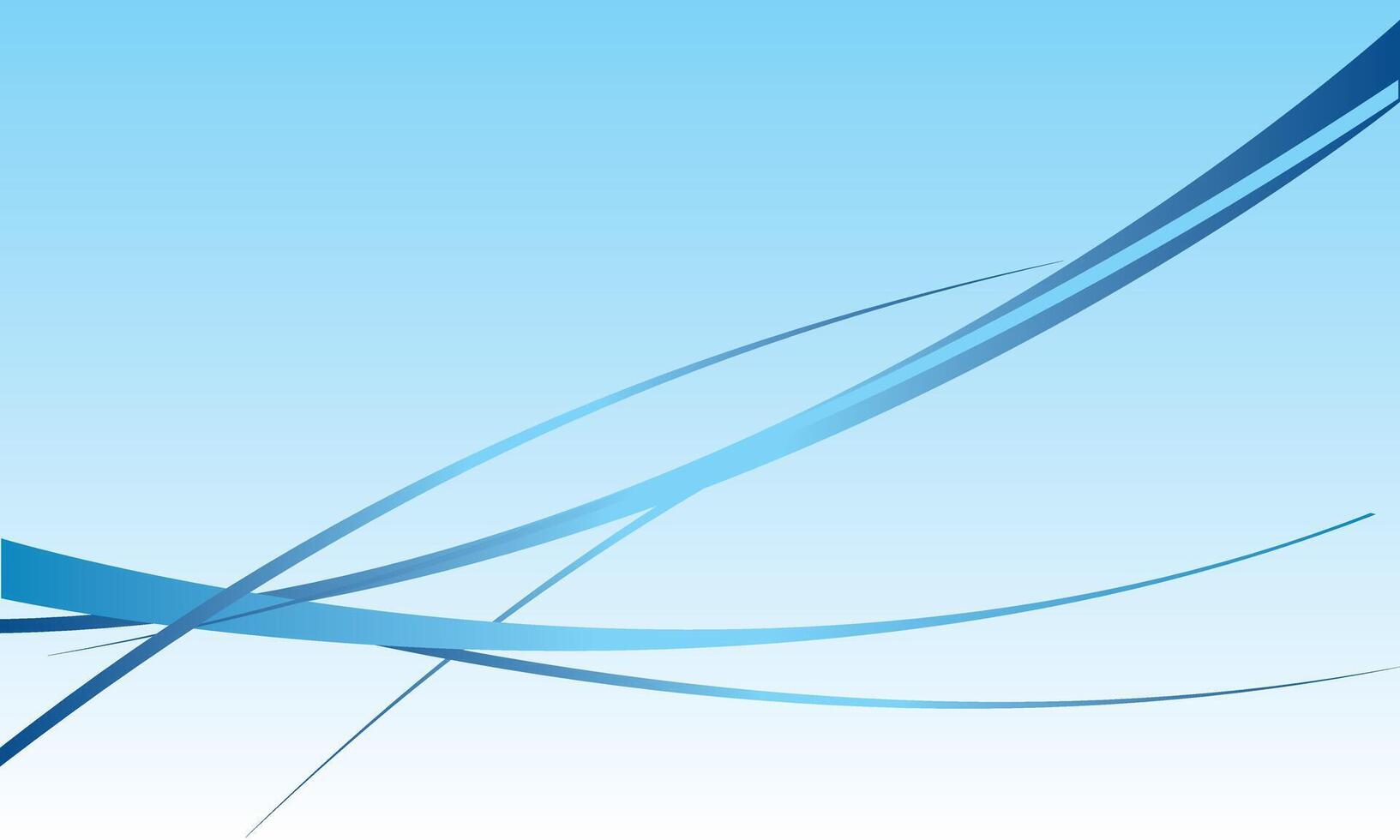 abstract Flowing Blue Lines on gradient background vector