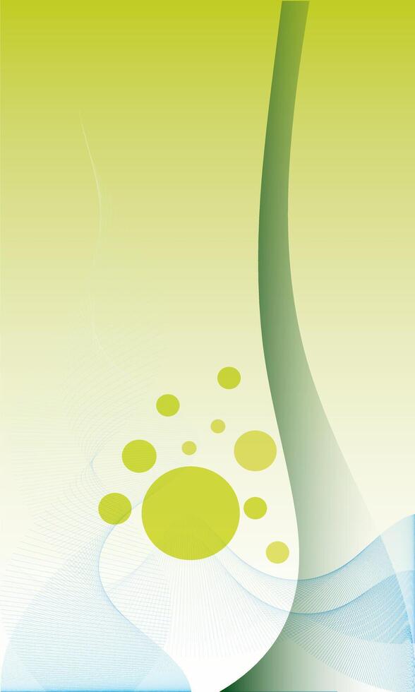 A calming and peaceful abstract green background featuring soft waves and organic bubbles. The minimalist design and fresh color palette evoke a sense of tranquility and renewal. vector