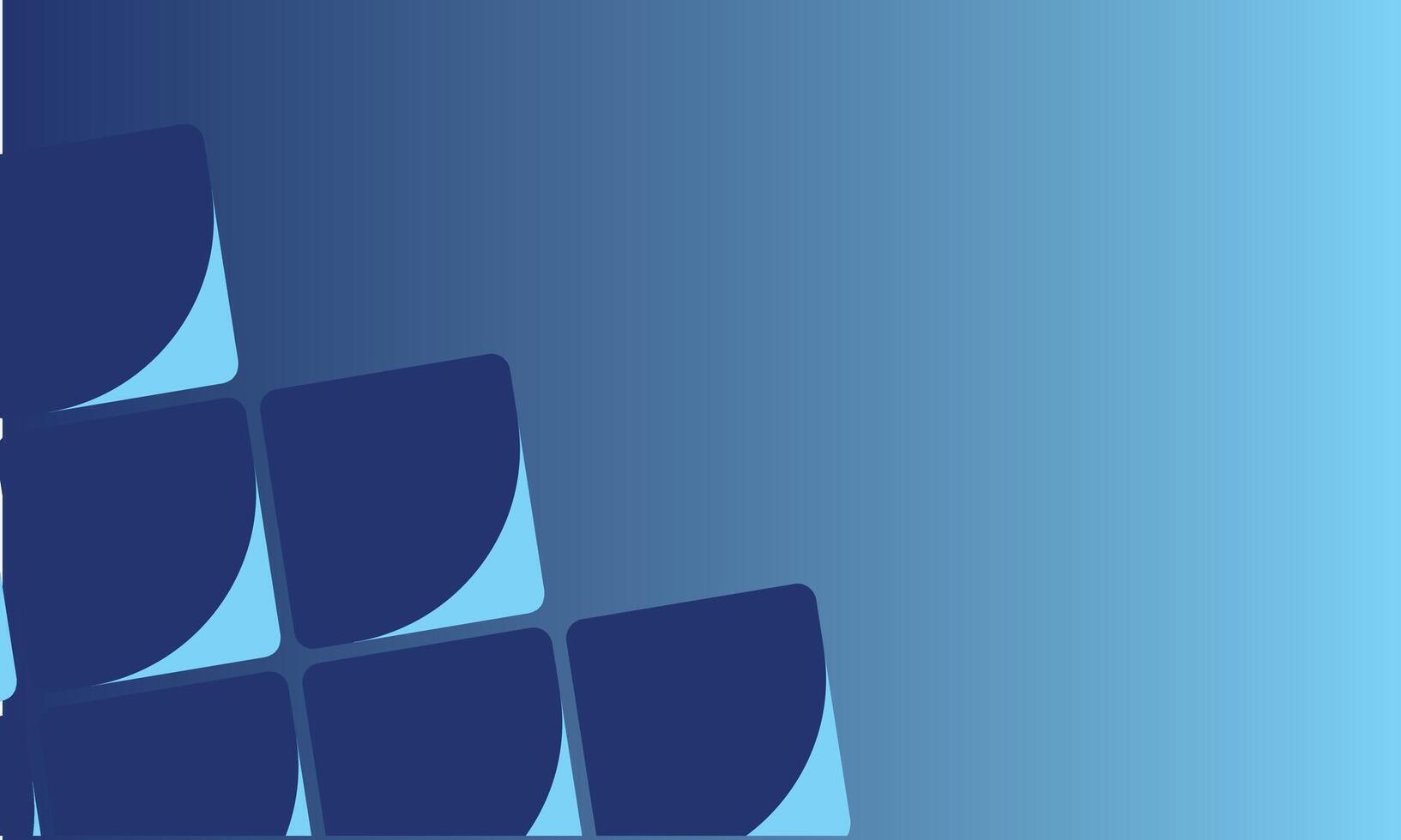 Geometric Abstract Blue Cube Pattern with Gradient Background vector