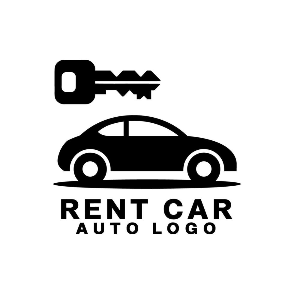 rent car auto logo illustration vector