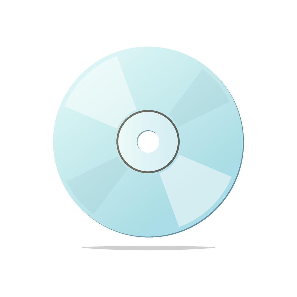 CD disc isolated on white background. vector