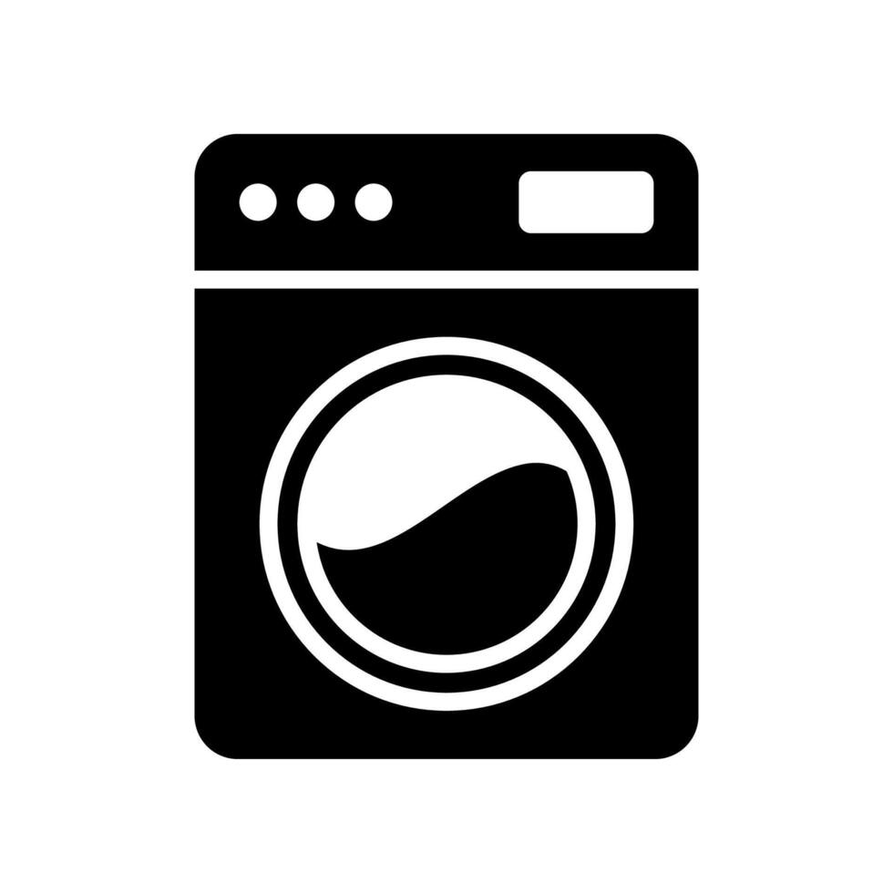 washing machine icon isolated on white background. vector