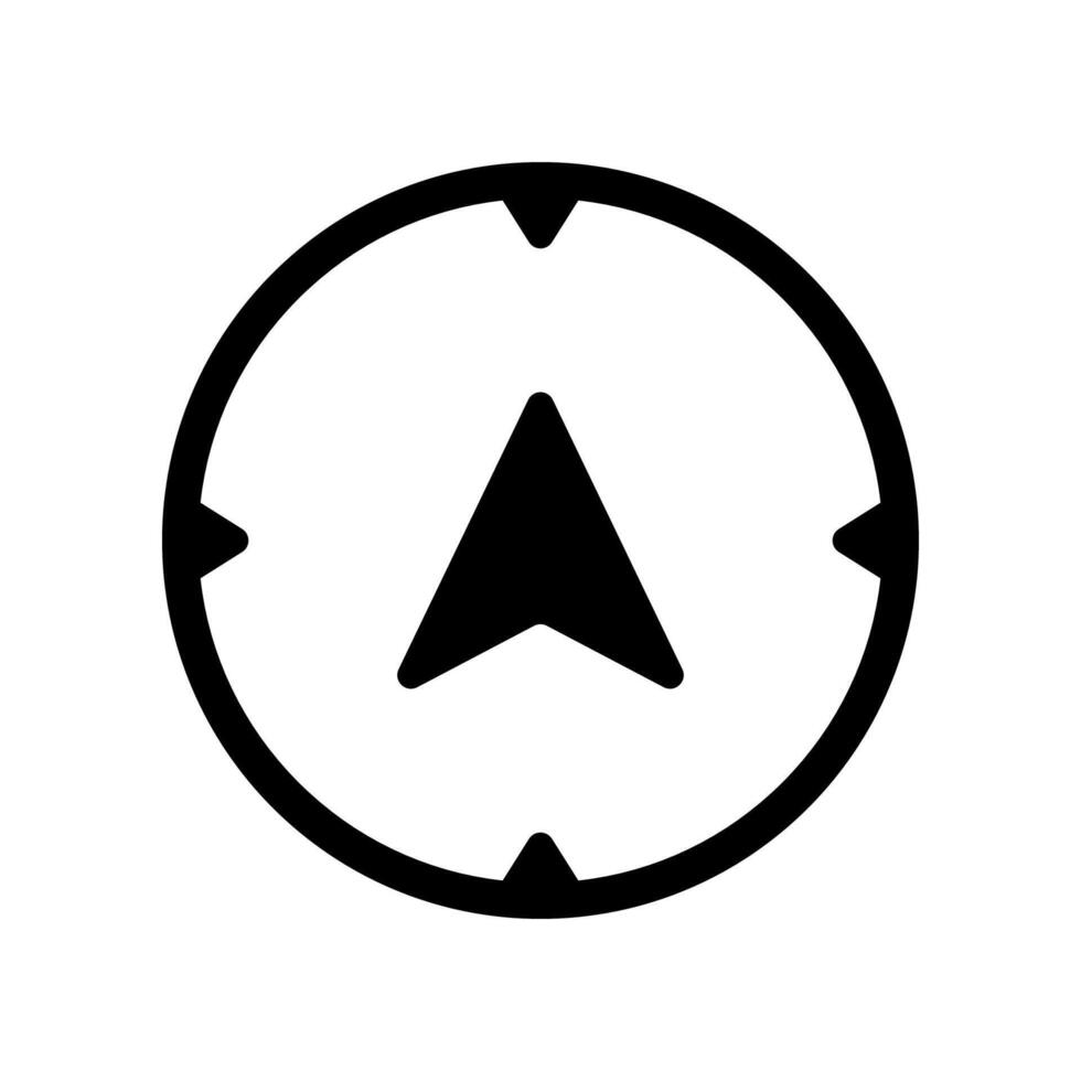 Compass icon isolated on white background. vector