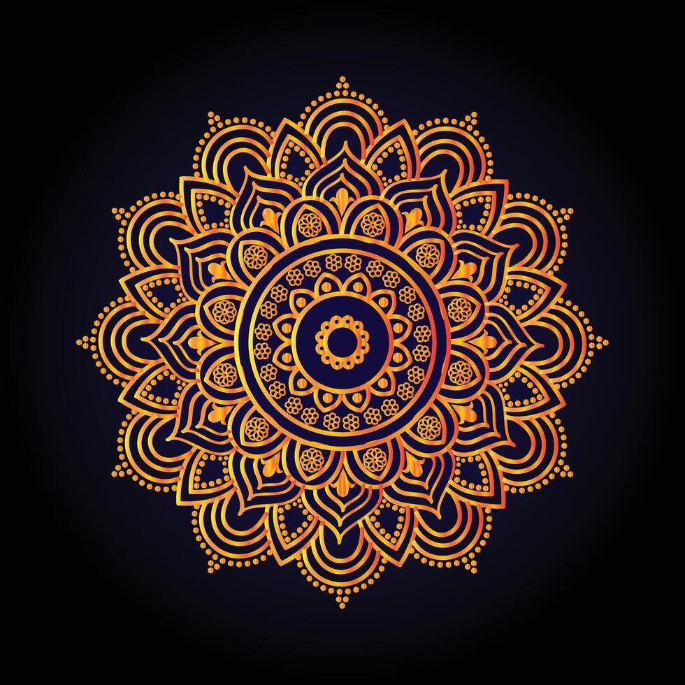 Line Art mandala vector