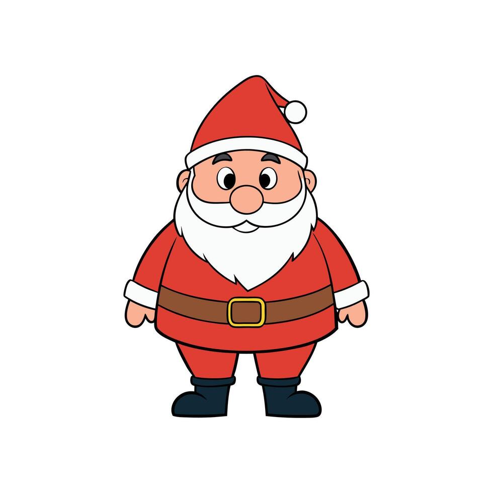 Santa Brings a Bundle of Christmas Happiness vector