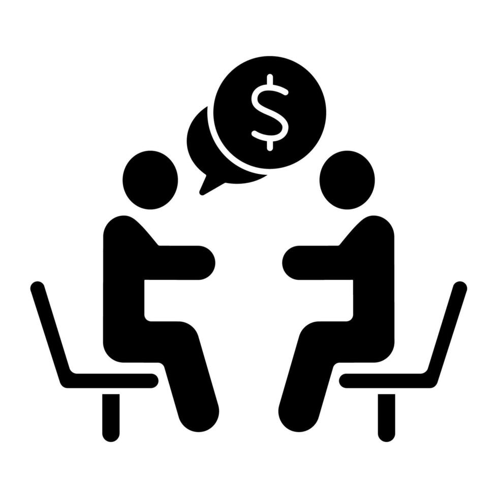 business meeting concept line icon. Simple element illustration. business meeting concept outline symbol design. vector