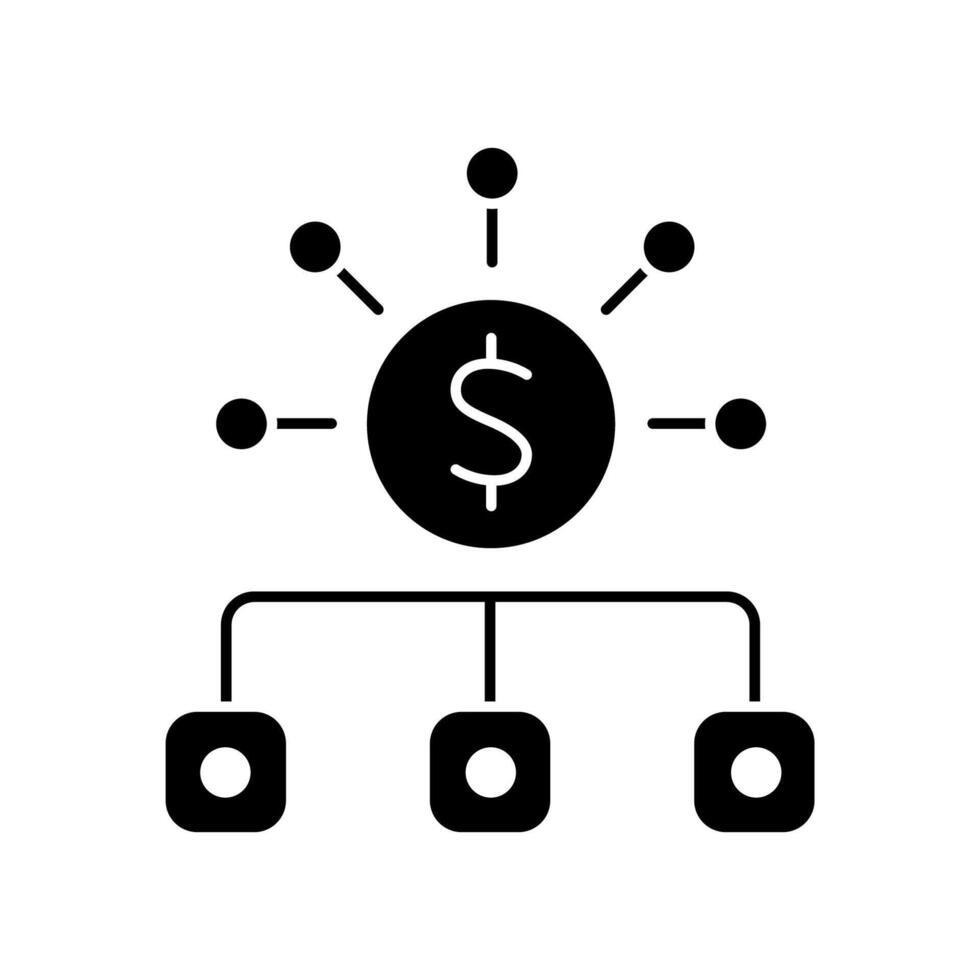 budget concept line icon. Simple element illustration. budget outline symbol design. vector