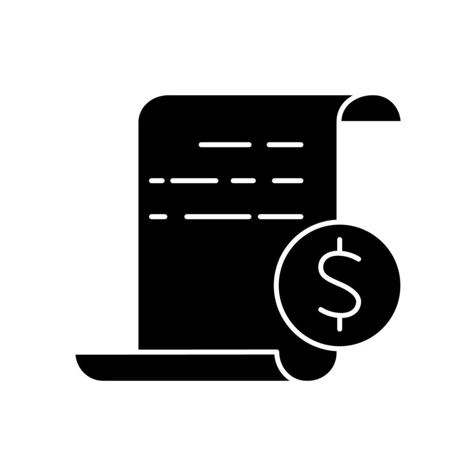 invoice concept line icon. Simple element illustration. invoice outline symbol design. vector