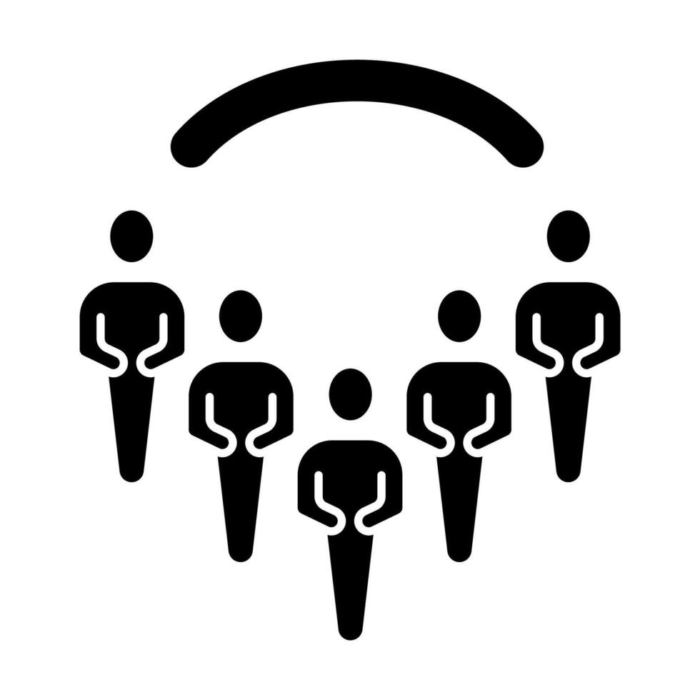 people concept line icon. Simple element illustration. people concept outline symbol design. vector