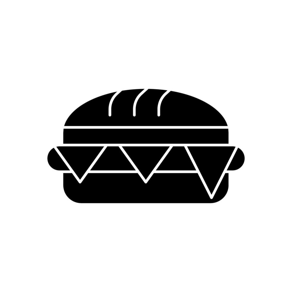 sandwich concept line icon. Simple element illustration. sandwich concept outline symbol design. vector