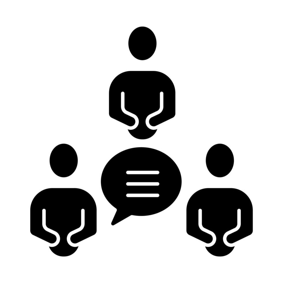 group talk concept line icon. Simple element illustration. group talk concept outline symbol design. vector