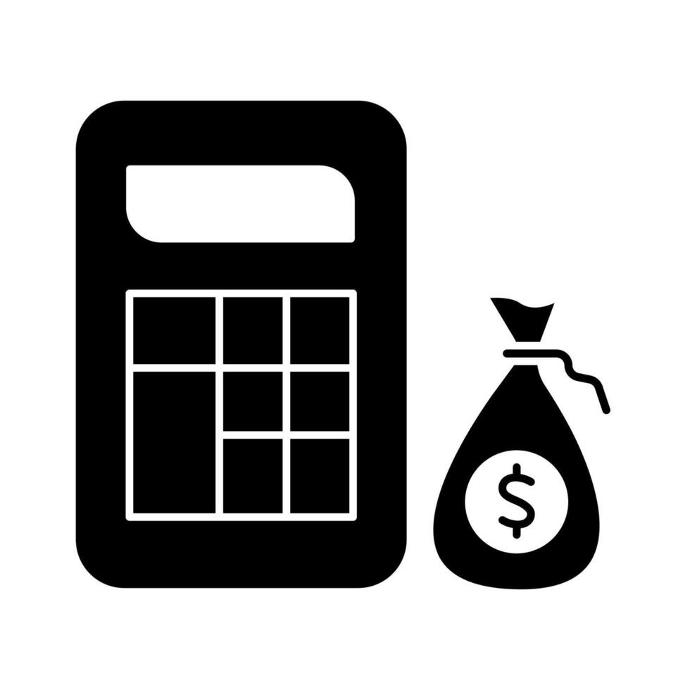 tax calculator concept line icon. Simple element illustration. tax calculator outline symbol design. vector